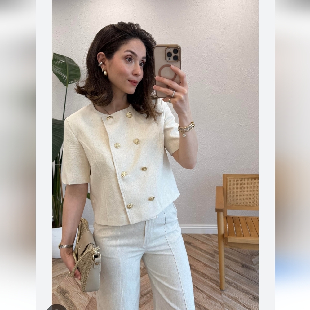 NWT Zara Short Sleeve Blazer Size XS - Picture 6 of 16